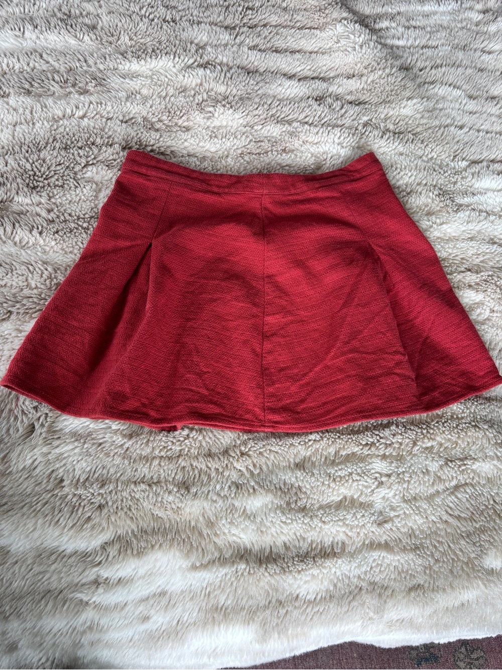 Forever 21 Red Circle Skater Skirt